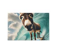 Puzzle animal mignon âne jeu maison art mural puzzles drôles pour adultes 500 pièces
