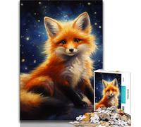 Puzzle Animal Mignon Renard 1000 pièces pour Adultes, Jeu Familial Anti-Stress, défi Difficile, Cadeaux Secrets du Père Noël 50x75cm