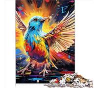 Puzzle Animal Moineau 1000 Grandes Pièces en Bois pour Adultes et Enfants à Partir de 12 Ans (50x75 cm)
