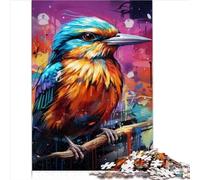 Puzzle Animal Moineau Cadeau 1000 pièces pour Adultes 100% Carton recyclé Puzzles familiaux Amusants pour Adultes Jeux éducatifs à Domicile Jouets de Bricolage (26 x 38 cm)