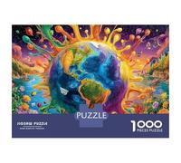 Puzzle Animal Peint en néon 1000 Pièces pour Adolescents Et Enfants - Difficile Puzzles Jeu De Patience en Famille 38x26cm/1000pcs