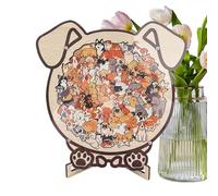 Puzzle animal pour , décoration de bureau irrégulière | Puzzle en bois encadré à poser - Pour salon, bureau, chambre à coucher, vitrine et couloir - Présentation comme décoration