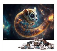 Puzzle Animal Slow Loris de 1000 pièces pour Adultes et Enfants, Les Puzzles en Bois sont idéaux comme Cadeaux pour Toute la Famille et Les 19,7 x 29,5 Pouces
