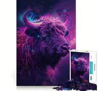 Puzzle Animal Space pour Adultes de 1000 pièces,Jeu de réflexion Amusant avec Technologie de découpe Laser avancée,défi Stimulant pour Passer Le Temps d'attente (38x26cm)