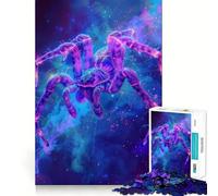 Puzzle Animal Space pour Adultes de 1000 pièces,Jeu de réflexion Amusant avec Technologie de découpe Laser avancée,défi Stimulant pour Passer Le Temps d'attente (38x26cm)