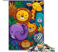 Puzzle Animal World 1000 pièces pour Adultes, à partir de 14 Ans, Casse-tête, Jeux en Famille, Cadeaux de Noël et d'anniversaire (50x75cm)