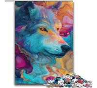 Puzzle Animalier Loup pour Adolescents, 2000 pièces, Jeux en Famille, activités Amusantes à la Maison, Cadeau d'anniversaire, Cadeaux de Voyage 70x100cm