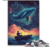 Puzzle Animalier sur Le thème des Baleines pour Adolescents, 1000 pièces, Jouet éducatif Amusant pour Toute la Famille, décoration d'intérieur Unique (50x75cm)