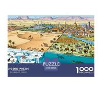 Puzzle Animaux 1000 Pièces pour Adultes Et Enfants, Jeu De Famille, Puzzles Désert Oasis Glacier Océan, DéCoration, Cadeau Enfant 38x26cm/1000pcs