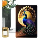 Puzzle Animaux - 130 Pièces Puzzle Paon Abstrait Fleurs | Puzzles de Soulagement du Stress Compétences Décoratives pour Résoudre des Problèmes P