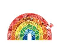 Puzzle animaux arc-en-ciel - 100 pièces