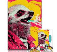 Puzzle Animaux Blaireau à Miel pour Adolescents 1000 pièces, Jeu éducatif, Jouet de défi, idéal comme Cadeau pour Toute la Famille 38x26cm