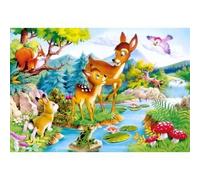Puzzle Animaux - CASTORLAND - Petits cerfs dans la forêt - 120 pièces - Pour enfants de 6 ans et plus