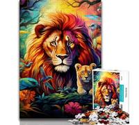 Puzzle Animaux d'Afrique 1000 pièces pour Adultes et Adolescents, Aide Le Cerveau à exercer des Jouets addictifs pour cultiver la Patience, Jeu de défi Unique 50x75cm