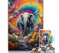Puzzle Animaux d'Afrique 1000 pièces pour Adultes et Adolescents, Jeu Stimulant, idéal comme Cadeau pour Toute la Famille (38x26cm)