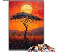 Puzzle Animaux d'Afrique 2000 pièces pour Adolescents, Cadeaux, Jeux stimulants, Chaque pièce est Unique - Jeu Familial Stimulant (70x100cm)