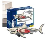 Puzzle Animaux de construction requin tigre et interactif