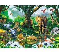 Puzzle Animaux des paysages tropicaux pour Adultes,30 pièces,25x20 cm Bricolage Artistique Puzzles, Jeu éducatif Challenge Toy Puzzle pour Décoration de la Maison