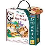 Puzzle animaux - Jeu Montessori - MONTESSORI BOIS - Pièces Texturées, Illustrations Réalistes