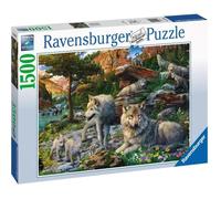 Puzzle Animaux - Ravensburger - Loups au printemps - 1500 pièces - Détente et relaxation