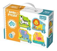 Puzzle Animaux Safari - TREFL - 4 puzzles - 18 pièces - Pour enfants de 2 ans et plus