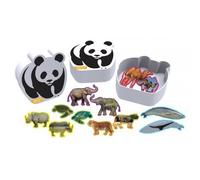 12 Puzzles Animaux des formes WWF Multicolore