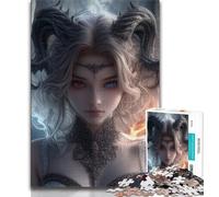 Puzzle Anime Angel Girl pour Adultes, 1 000 pièces, Jeu Stimulant et Jeu Familial, idéal comme Cadeau pour Toute la Famille, 38x26cm