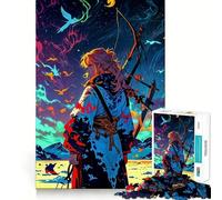 Puzzle Anime Archer Ciel Nocturne 1000 Pièces Jeu de Construction Focus Assemblage Solide et Sécurisé Jouet de Loisirs Intérieurs (50x75cm)