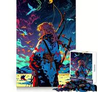 Puzzle Anime Archer Ciel Nocturne 1000 Pièces pour Adolescents Stimulation Cérébrale Amusant et Calme Bords Lisse Cadeau d'anniversaire (50x75cm)