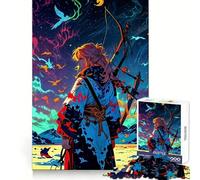 Puzzle Anime Archer Ciel Nocturne 1000 Pièces pour Adolescents Stimule la mémoire Temps de Détente Agréable Assemblage Solide Cadeau de Noël Unique (38x52cm)