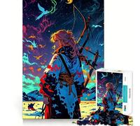 Puzzle Anime Archer Ciel Nocturne pour Adultes,1000 Pièces,Jeu de Concentration,Découpe de Précision,Bords Lisses,Défi Amusant pour Passer Le Temps d'Attente (38x26cm)