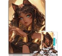 Puzzle Anime Catwoman 1000 pièces pour Adultes et Adolescents, Jeu Stimulant, idéal comme Cadeau pour Toute la Famille 38x26cm