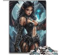 Puzzle Anime Dragon Girl 2000 pièces pour Adultes et Adolescents, Interaction Parent-Enfant intéressante pour réduire Le Stress (70x100cm)