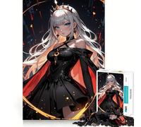 Puzzle Anime Fille à Couronne 1000 pièces Jeu de mémorisation mentale Découpe de Haute précision Activité Manuelle Défi cérébral interactif pour la Maison (50x75cm)