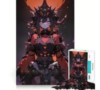 Puzzle Anime Fille à Couronne 1000 pièces Jeu de mémorisation mentale Découpe de Haute précision Activité Manuelle Défi cérébral interactif pour la Maison (38x52cm)