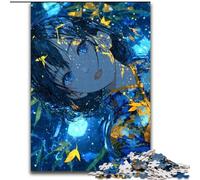 Puzzle Anime Flower Girl 1000 pièces pour Adolescents, Anti-Stress, Vacances à la Maison, avec Affiche et fiche de Questions Assorties (50x75cm)