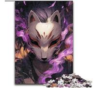 Puzzle Anime Fox Mask Boy 1000 pièces pour Adultes et Adolescents, Art intéressant, réduction du Stress, liste de souhaits avec Le Père Noël pour Les 14 Ans (26x38cm)