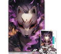 Puzzle Anime Fox Mask Boy pour Adolescents, 1000 pièces, Jeu éducatif, Jouet, décoration d'intérieur et Cadeaux Uniques (38x26cm)