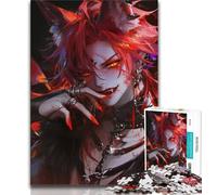 Puzzle Anime Fox Mask Girl pour Adolescents 1000 pièces, Jeu Stimulant et Jeu Familial avec des pièces entièrement emboîtables de Formes aléatoires (38x26cm)