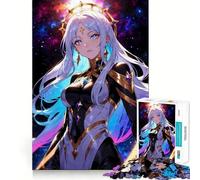 Puzzle Anime Girl in Cosmos pour Adolescents 1000 pièces Jeu Stimulant l'esprit Assemblage sûr et Solide Activité de Partage en Famille (50x75cm)