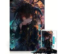 Puzzle Anime Girl of Time 1000 pièces Jeu de Concentration mentale Découpe de précision Bords Lisses Jeu de Construction de Liens significatifs (38x52cm)
