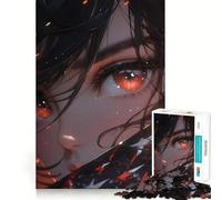 Puzzle Anime Girl on Fire Jeu de 1000 pièces Réflexion mentale Découpe de Haute précision Activité Manuelle Défi cérébral interactif pour la Maison (38x26cm)