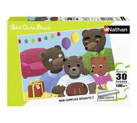 Nathan - Puzzle enfants - 30 pièces - L'anniversaire de Petit Ours Brun - Fille ou garçon dès 4 ans - Puzzle de qualité supérieure - Carton épais et résistant - Quotidien & Famille - 86380