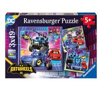 Ravensburger - Puzzle Enfant - Lot de 3 Puzzles 49 pièces - Appel à Tous Les Batwheels ! - Fille ou garçon dès 5 Ans - Puzzle de qualité supérieure - 3 Posters Inclus - Batman - Aventure - 12001056