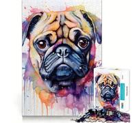 Puzzle Aquarelle de Carlin 1000 pièces, Jeu d'éveil et de Relaxation, découpe de précision, pièce de Collection (38x26cm)