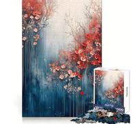 Puzzle Aquarelle Florale de 1000 pièces pour Adolescents, idéal pour stimuler la cognition, se détendre et s'amuser Finition sans aspérités Cadeau de Noël Artistique (38x26cm)