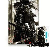 Puzzle Aquarelle Ninja Samouraï 1000 pièces pour Adolescents Jeu de logique et de réflexion Découpe précise Cadeau Exceptionnel (50x75cm)
