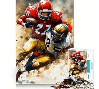 Puzzle Aquarelle sur Le thème du Football américain pour Adultes,1000 pièces,Jeu Stimulant l'esprit,découpe Laser de qualité supérieure,activité relaxante en Groupe à l'intérieur (38x26cm)