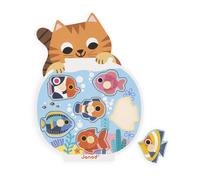 Janod Puzzle en bois Aquarium – 6 pièces – Multicolore – G