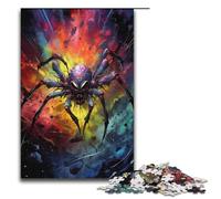 Puzzle araignée coloré pour Adultes 1 000 pièces Puzzle en Bois Difficile et Stimulant 1 000 pièces (38 x 26 cm)
